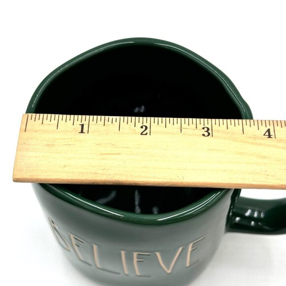 Rae Dunn "believe” 20oz. Coffee Mug Cup Green NWT - Picture 7 of 7
